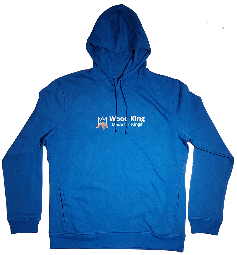 Wood King hoodie premium light Blue woodking
