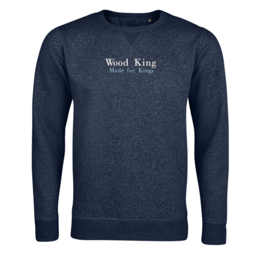 Wood King sweater dark blue embroidered